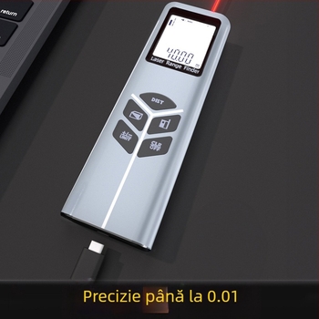 Meter de distanță cu laser, portabil, măsurare infraroșu, precizie ridicată, rază până la 40 m