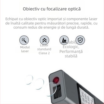 Telemetru cu laser LS-P, riglă digitală infraroșu compactă pentru măsurarea încăperilor