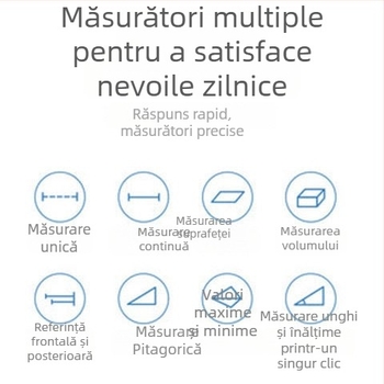 Telemetru cu laser LS-P, riglă digitală infraroșu compactă pentru măsurarea încăperilor