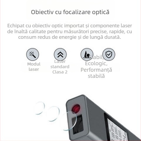 Telemetru cu laser LS-P, riglă digitală infraroșu compactă pentru măsurarea încăperilor