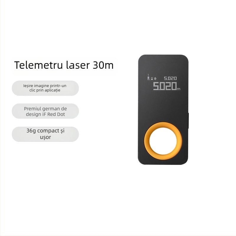 Little Monkey Tools Metru laser de distanță, riglă electronică inteligentă compactă, măsurare cu infraroșu pentru renovări interioare