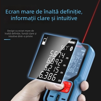 V distanțier laser cu precizie înaltă, Bluetooth, măsurare infraroșu, riglă laser, instrument electronic portabil