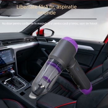 Aspirator auto fără fir, portabil, manevrabil, încărcare USB, baterie încorporată, 100 W, aspirație 15.1–20 kPa, uscat, recipient praf