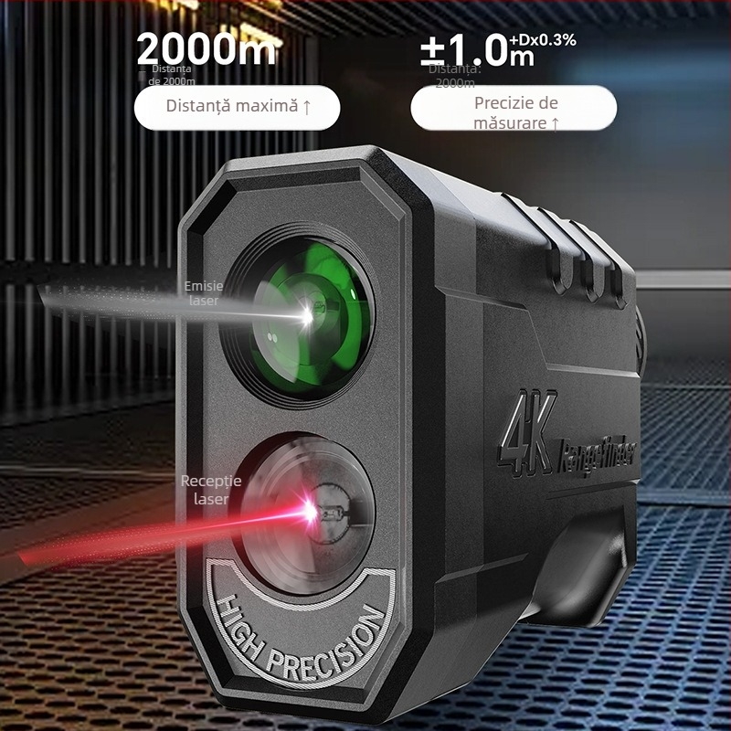 Brightsky Brt-gr2000 laser rangefinder pentru golf – portabil, rază până la 2000 m, precizie ±1 m, multifuncțional: măsurare distanță, înălțime, unghi, viteză, blocare steag, compensare pantă și compensare balistică