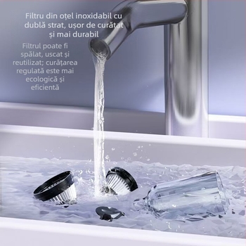 Aspirator fără fir pentru mașină, portabil, 12V, 120W, 5500Pa, 15 min baterie, fără cablu, funcție de umflare