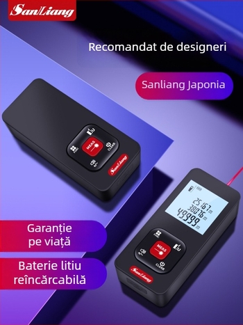 Metru de distanță cu laser – dispozitiv portabil cu infraroșu și riglă electronică