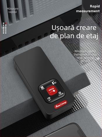 Metru de distanță cu laser – dispozitiv portabil cu infraroșu și riglă electronică