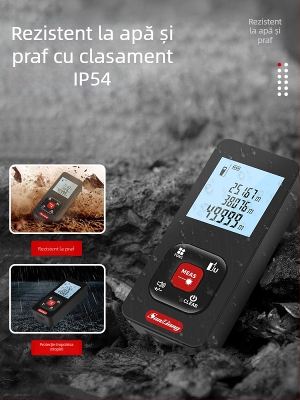 Metru de distanță cu laser – dispozitiv portabil cu infraroșu și riglă electronică