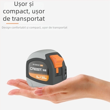 Distanțier laser portabil cu rază 30+5 m, precizie 0,01 m, corp ABS, baterie litiu, pentru decor interior