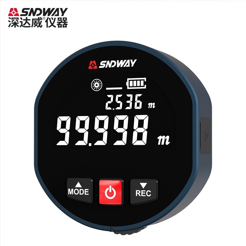 Măsurător de distanță portabil cu role SW-X30D, afișaj digital, interval 0–99 m, precizie 0.1, tensiune 3.7 V