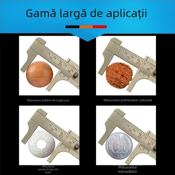 Caliper digital cu construcție din alamă și cupru, corp din oțel inoxidabil, afișaj digital