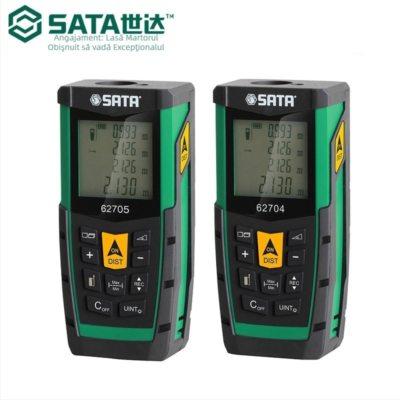 Shida distanțier cu laser portabil, rază de măsurare 60-80 m, model 62704/62705