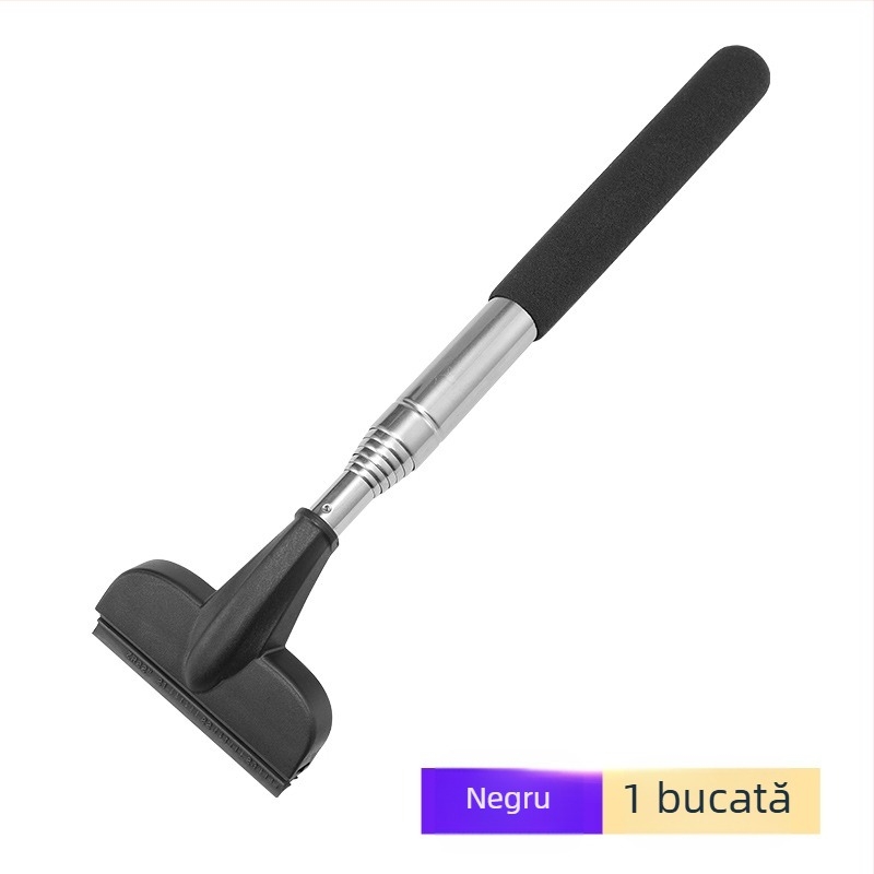 Ștergător telescopic pentru mașină și racletă, model universal 312, PE cauciuc natural + oțel inoxidabil