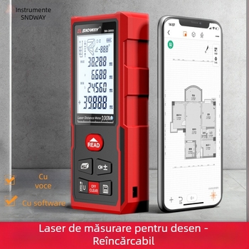 Rangefinder cu laser SW-DB50 – rază de 50 m, precizie ±1,5 mm, Deep Dawei