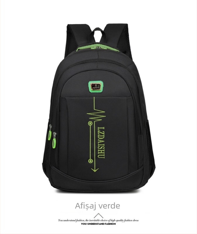 Rucsac Oxford unisex pentru afaceri, compartiment pentru laptop de 15 inchi, capacitate sub 20 L, respirabil, impermeabil, rezistent, cu curea de transport cu pernă de aer.