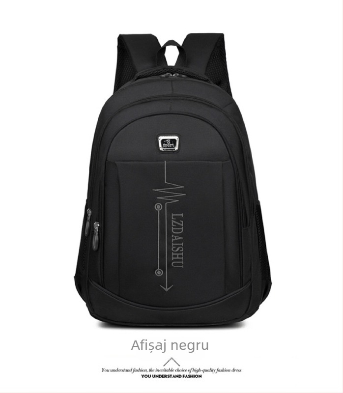 Rucsac Oxford unisex pentru afaceri, compartiment pentru laptop de 15 inchi, capacitate sub 20 L, respirabil, impermeabil, rezistent, cu curea de transport cu pernă de aer.