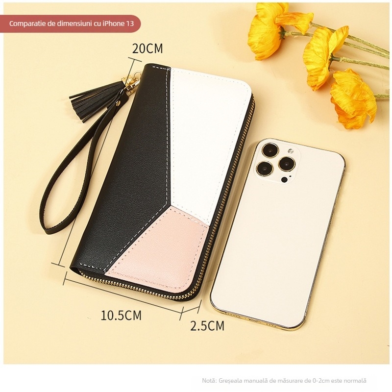 Portofel de damă QBH-15-6, material PU, stil urban, căptușeală poliester