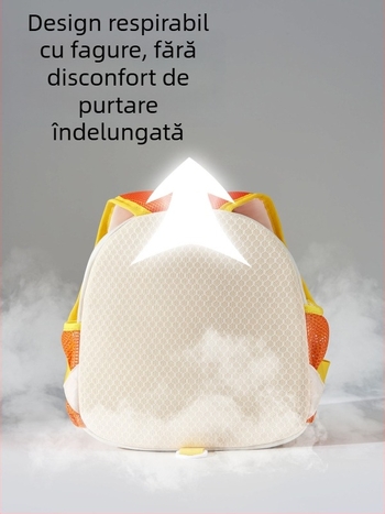 Kyushu Cat ghiozdan pentru copii — țesătură Oxford, respirabil și impermeabil, ultra-ușor, model animale, căptușeală poliester