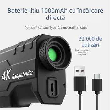 Detector laser pentru golf cu riglă digitală portabilă și infraroșu, măsurare precisă a distanței, unghiului și înălțimii
