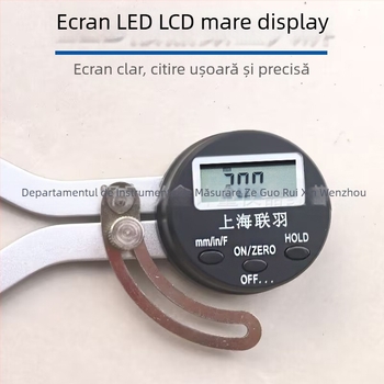 Lianyu Calibru digital cu afișaj LCD, gamă 0–150 mm, lungimea fălcii 160 mm