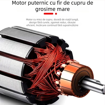 Pompă de aer portabilă pentru mașină, cilindru dublu, 12V, 120W, cablu 3 m, manometru