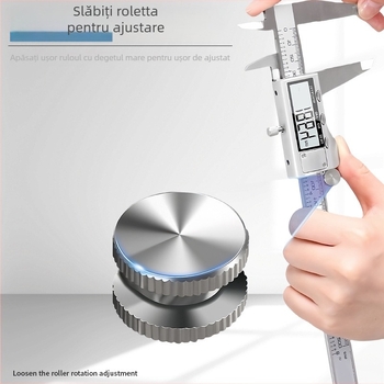 Caliper digital cu fibră de carbon, ecran LCD mare, măsurare diametru interior și exterior, marca Skoda