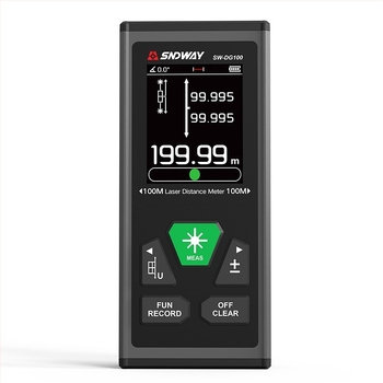 Măsurător cu laser bidirecțional SW-DG100 cu riglă digitală pentru măsurători în interior