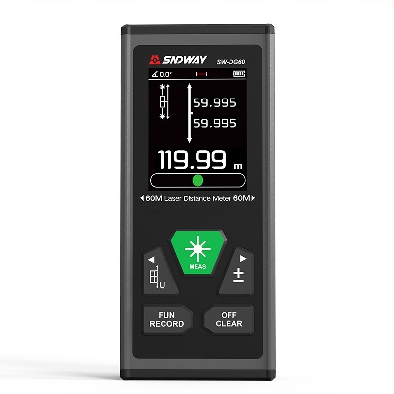 Măsurător cu laser bidirecțional SW-DG100 cu riglă digitală pentru măsurători în interior