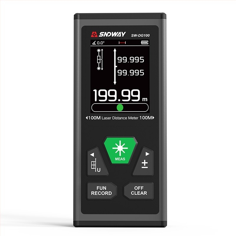 Măsurător cu laser bidirecțional SW-DG100 cu riglă digitală pentru măsurători în interior