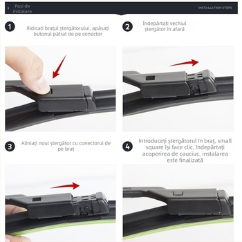 Roewe Ei5 ștergător fără cadru, pentru modelele 2018–2021, din cauciuc