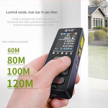 NF-277L Distanțier cu laser pentru exterior, cu măsurare infraroșu și riglă electronică cu marcaj încrucișat