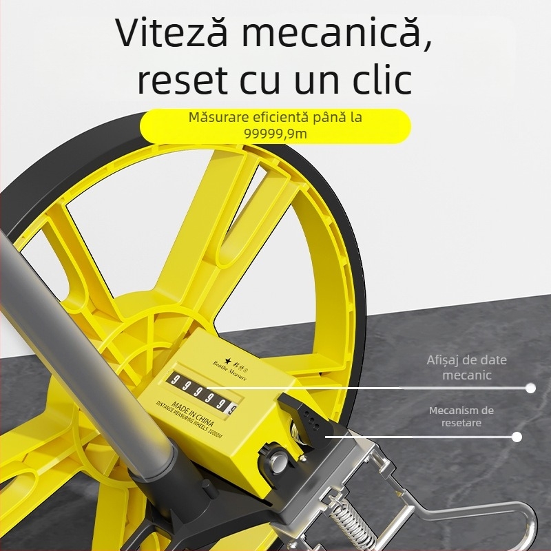 Bonte Roată de distanță portabilă – model Ranging Wheel, afișaj digital, intervalul 999999, precizie 100, pentru cartografiere în aer liber