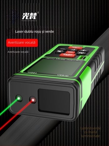 Distanțometru laser pentru exterior, riglă digitală cu infraroșu, precizie înaltă, model Cjy