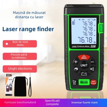 Dispozitiv de măsurare cu laser, interval de 40-100 m, seria OQA, riglă electronică portabilă pentru decor interior