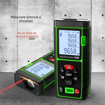 Dispozitiv de măsurare cu laser, interval de 40-100 m, seria OQA, riglă electronică portabilă pentru decor interior