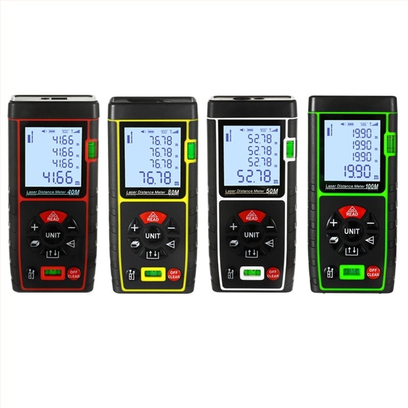 Dispozitiv de măsurare cu laser, interval de 40-100 m, seria OQA, riglă electronică portabilă pentru decor interior