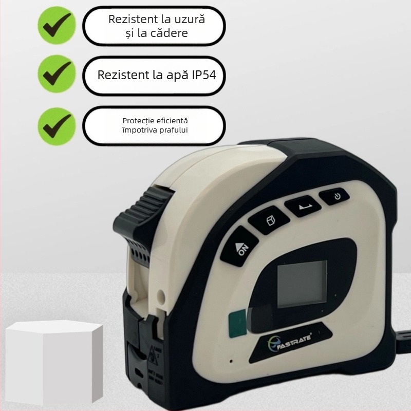 Meter de distanță cu laser 2-în-1, bandă de măsurat multifuncțională, rază 40+5 m, personalizabil