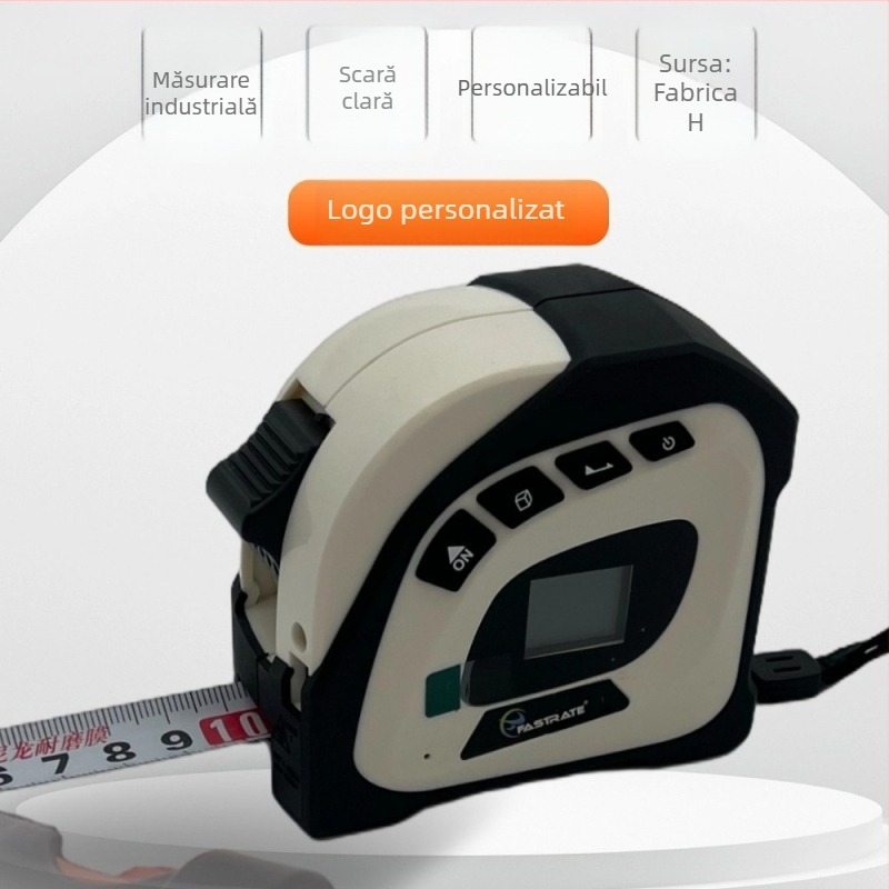 Meter de distanță cu laser 2-în-1, bandă de măsurat multifuncțională, rază 40+5 m, personalizabil