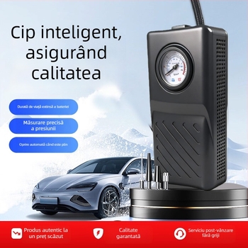 Pompă de aer auto portabilă, fără fir, cu cilindru dublu — 48V, 120W, 50 L/min, durată de funcționare 5–20 min