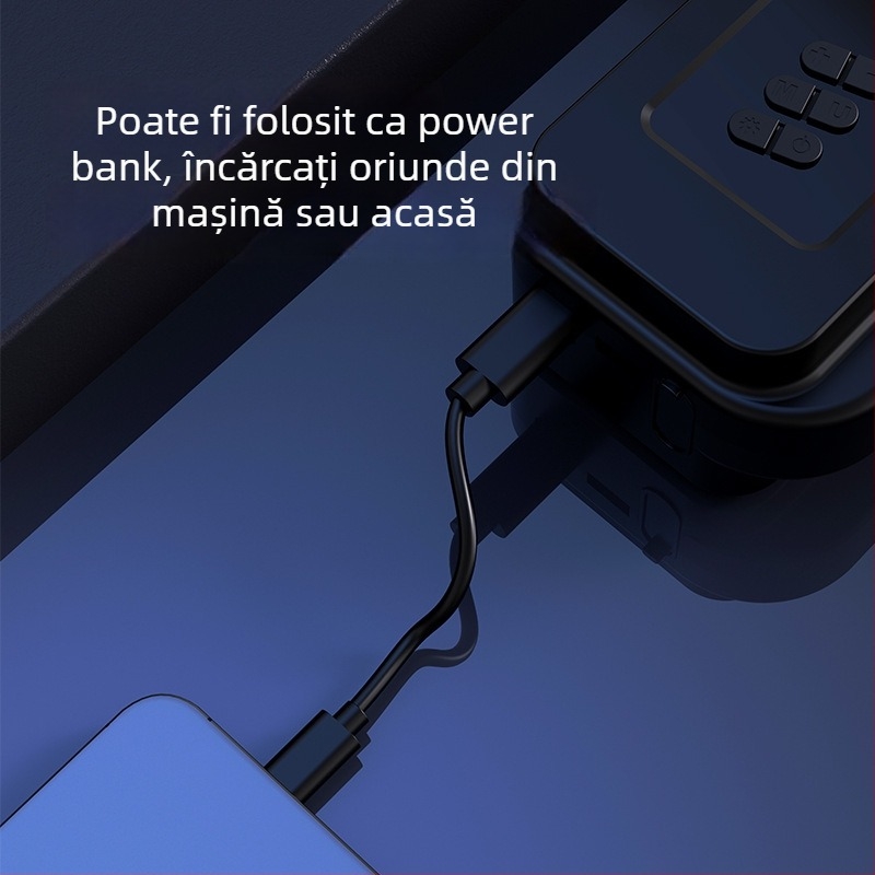 Umflător auto cu Power Bank încorporat — cu doi sau mai mulți cilindri, 100W, 14.8V, flux de aer 35 L/min, umflare extrem de rapidă