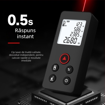 Peak of Rice N40puls distanțimetru cu laser portabil infraroșu pentru măsurarea precisă a suprafețelor și distanțelor