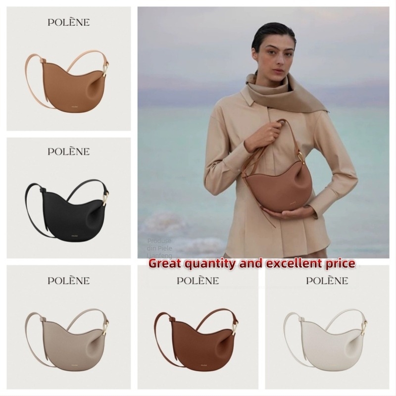 Polen Tonca geantă crossbody din piele naturală, textură lychee, formă de scoică, închidere magnetică, căptușeală din piele sintetică