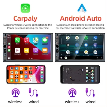 Player MP5 pentru mașină, cu ecran mare de 7 inch și Bluetooth