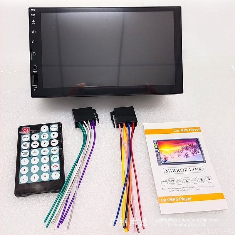 Player MP5 pentru mașină cu navigație GPS, CarPlay, ecran tactil, imagine de retroviziune, ecran LED