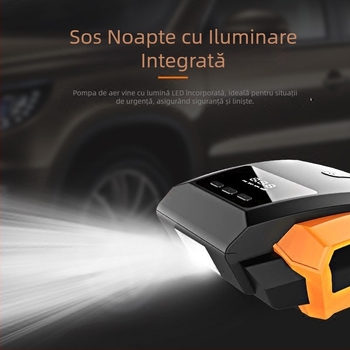 Pompa de bord cu afișaj digital, 12V, 120W, cablu 2,85 m, iluminare și manometru de presiune