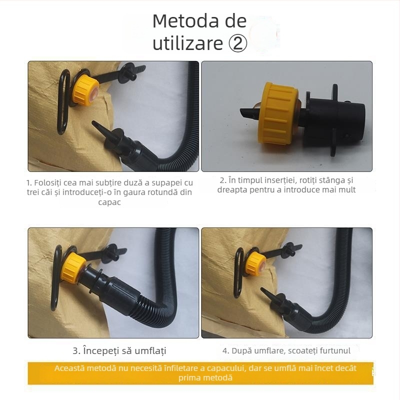 Sac aer container cu pompă cu cilindri multipli, afișaj digital, 220W, funcționare continuă >20 min, lumină de avertizare