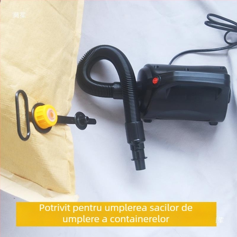 Sac aer container cu pompă cu cilindri multipli, afișaj digital, 220W, funcționare continuă >20 min, lumină de avertizare