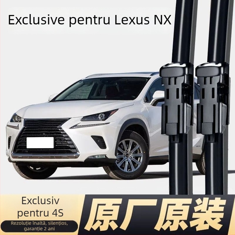 Ștergătoare parbriz Lexus NX – frameless, față și spate, bandă de cauciuc 300H, Ganuo