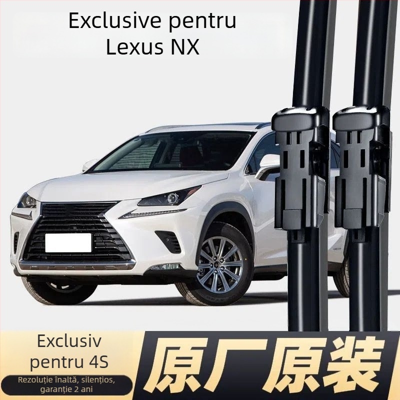 Ștergătoare parbriz Lexus NX – frameless, față și spate, bandă de cauciuc 300H, Ganuo