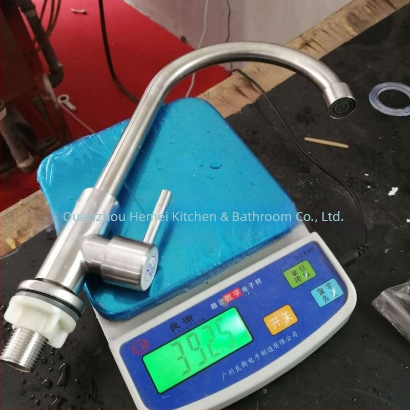 Robinet de bucătărie din oțel inoxidabil, model SLT-23006, intrare/ieșire 18 mm, nucleu de supapă din cupru
